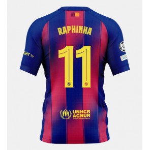 Barcelona Raphinha Belloli #11 Hjemmebanetrøje 2025-26 Kortærmet